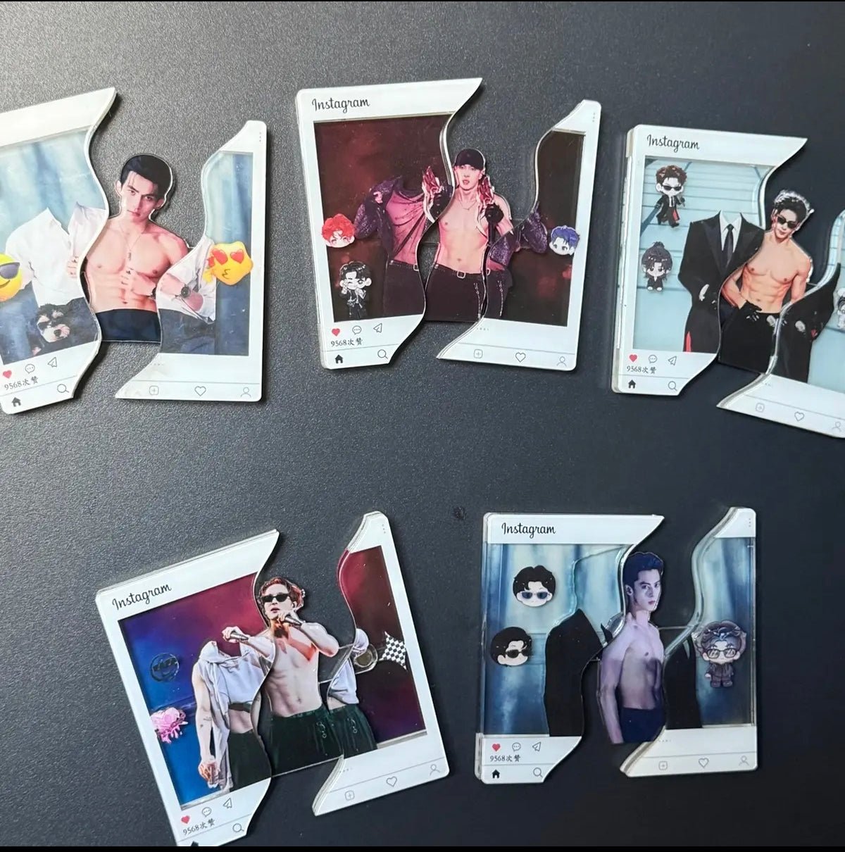 Magnetic pull-out egg-shaped pendant, star-related support material, custom-made.