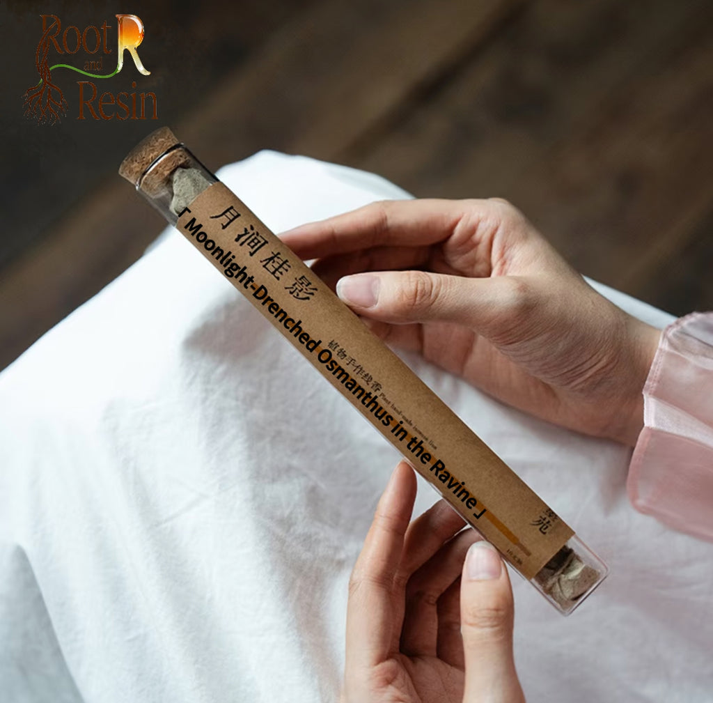 "Moonlight-Drenched Osmanthus in the Ravine"-Botanical Hand-Rolled Incense