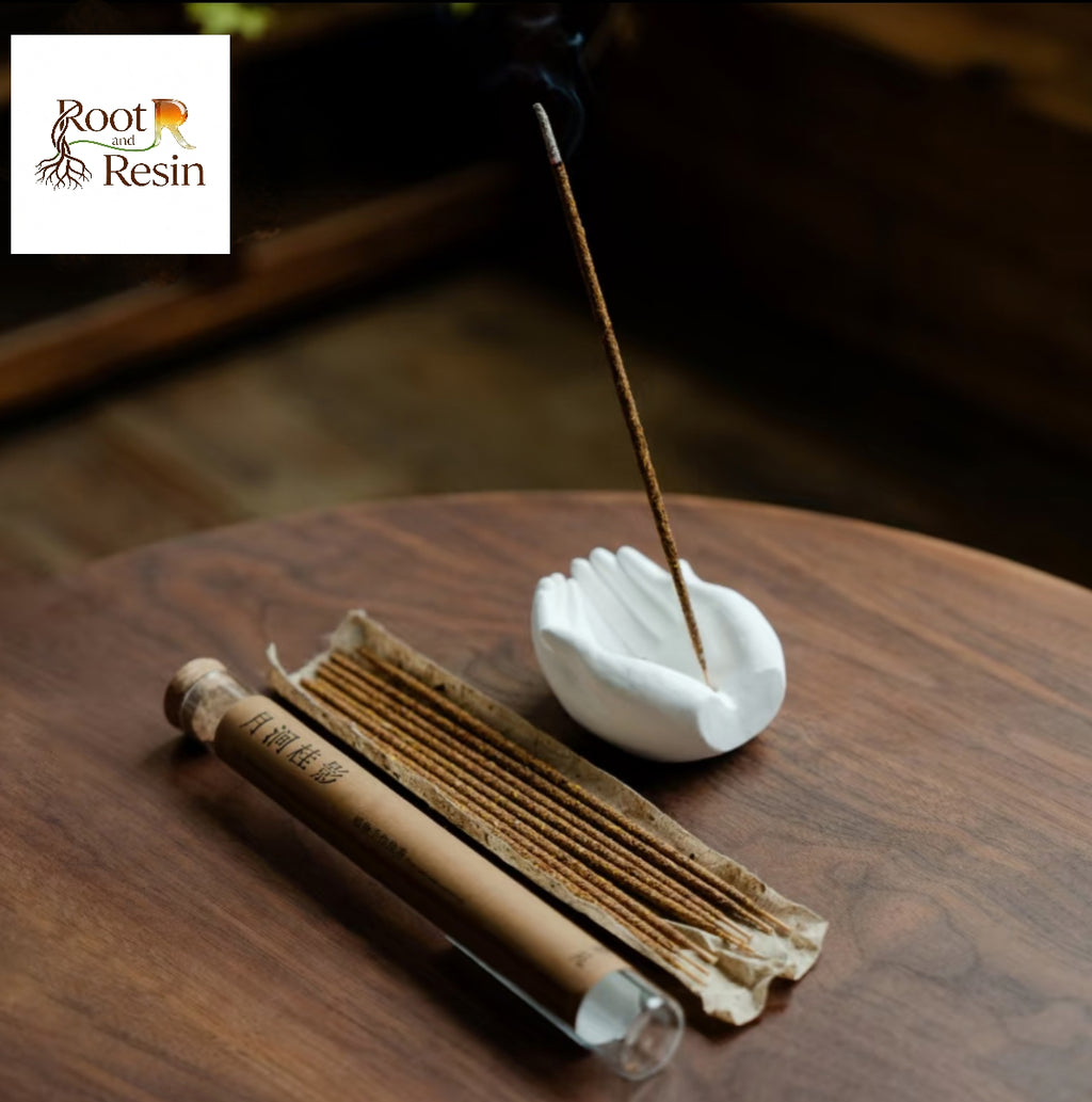 "Moonlight-Drenched Osmanthus in the Ravine"-Botanical Hand-Rolled Incense