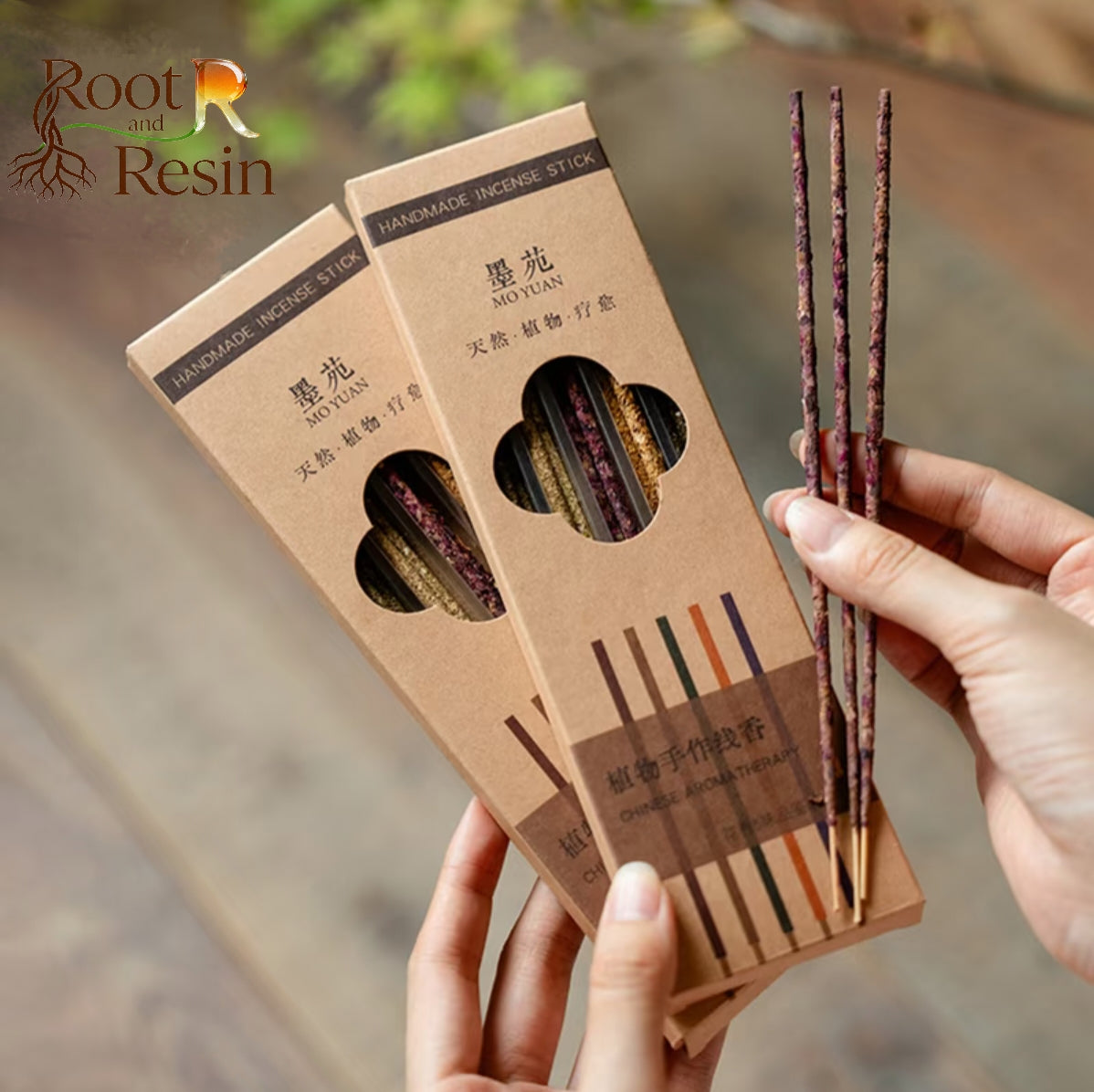 "5 Fragrances to Experience" Present Hand-Shaped Incense Holder